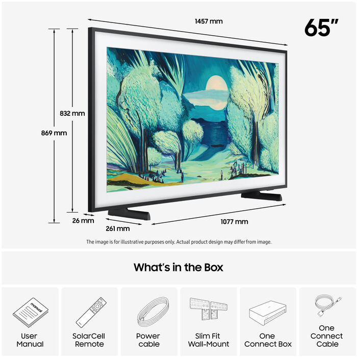 Samsung 65" The Frame QLED sjónvarp (2025)