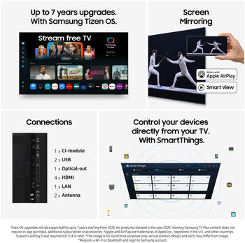 Samsung 65" QN77F 4K Edge NeoQLED sjónvarp (2025)