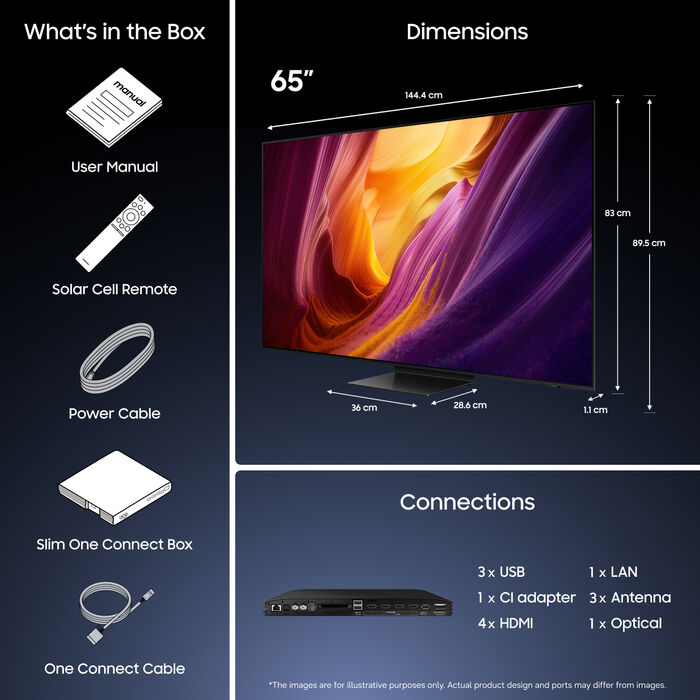 Samsung 65" S95H OLED snjallsjónvarp (2026)