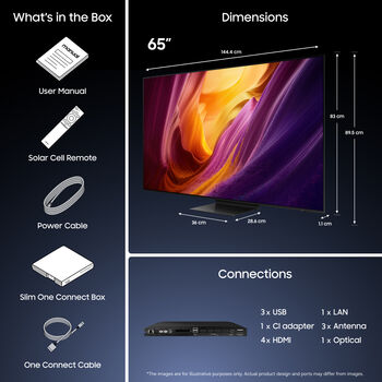 Samsung 65" S95H OLED snjallsjónvarp (2026)