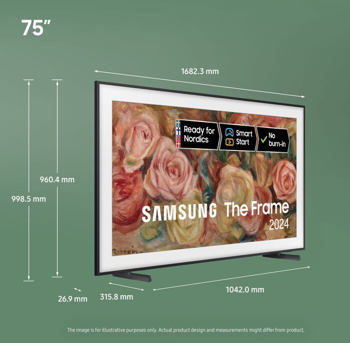 Samsung 75" The Frame QLED sjónvarp (2024)
