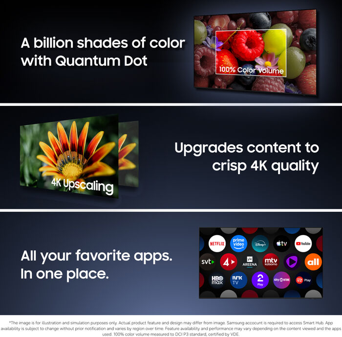 Samsung 75" QN72H NeoQLED MiniLED snjallsjónvarp (2026)