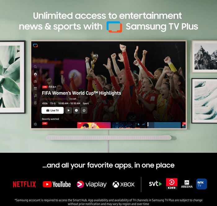 Samsung 85" The Frame QLED sjónvarp (2024)