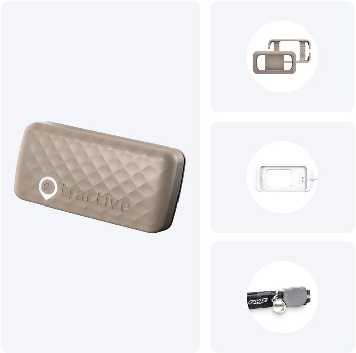 Tractive Mini GPS staðsetningartæki fyrir ketti - Brúnt