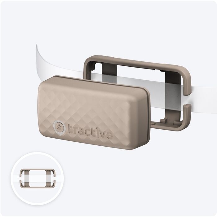 Tractive Mini GPS staðsetningartæki fyrir ketti - Brúnt