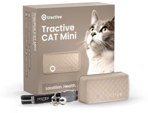 Tractive Mini GPS staðsetningartæki fyrir ketti - Brúnt