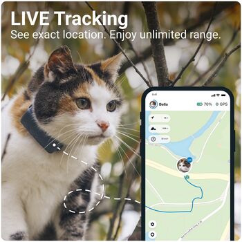 Tractive Mini GPS staðsetningartæki fyrir ketti - Dökkblátt 