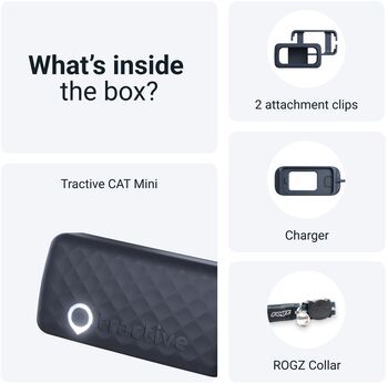 Tractive Mini GPS staðsetningartæki fyrir ketti - Dökkblátt 