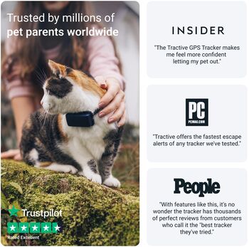 Tractive Mini GPS staðsetningartæki fyrir ketti - Dökkblátt 