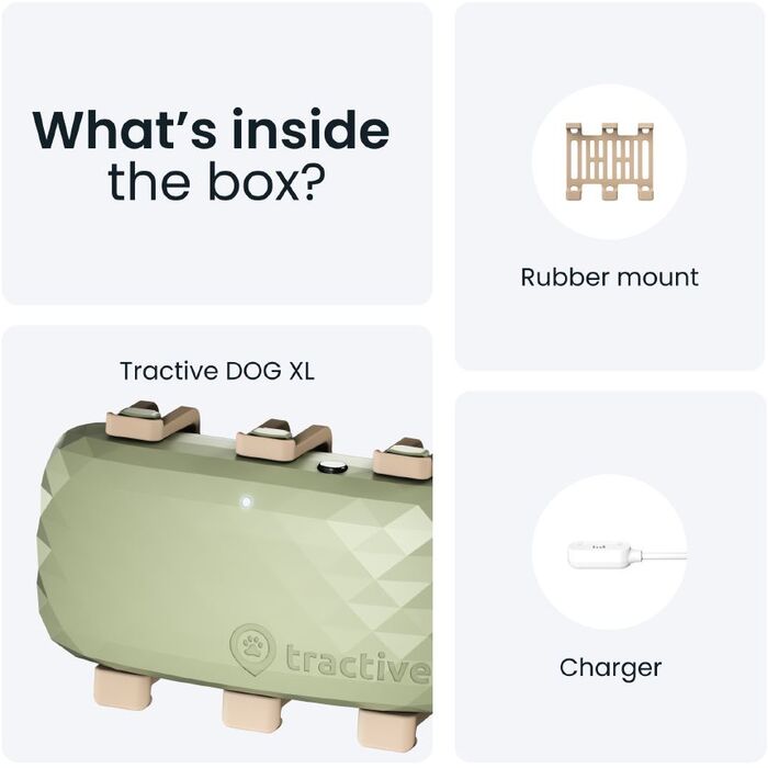 Tractive XL GPS staðsetningartæki fyrir hunda - Grænt