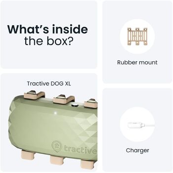 Tractive XL GPS staðsetningartæki fyrir hunda - Grænt
