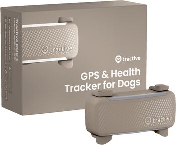 Tractive 6 GPS staðsetningartæki fyrir hunda - Brúnt 