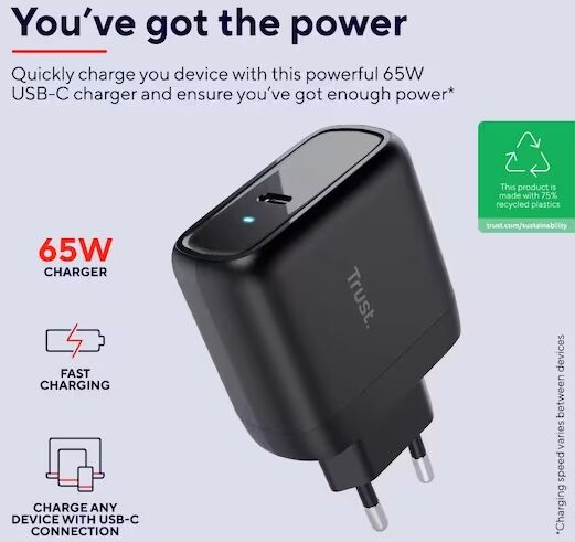 Trust Maxo 65W USB-C hleðslukló