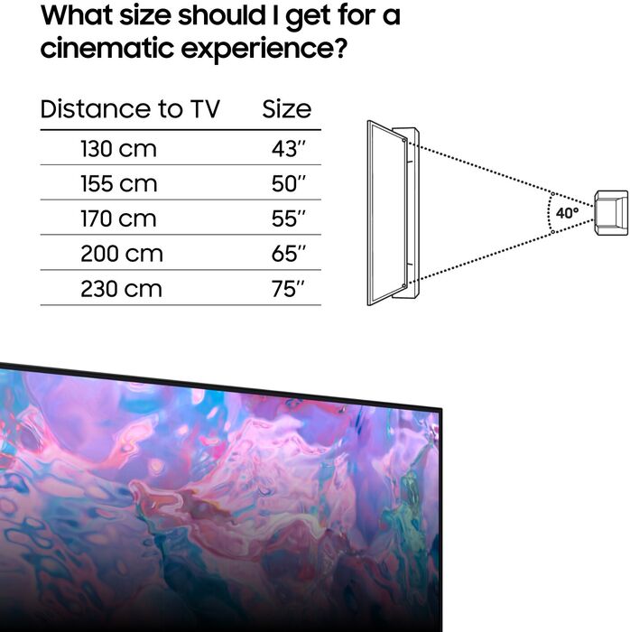 Samsung 50" CU7175 LED sjónvarp (2023) 