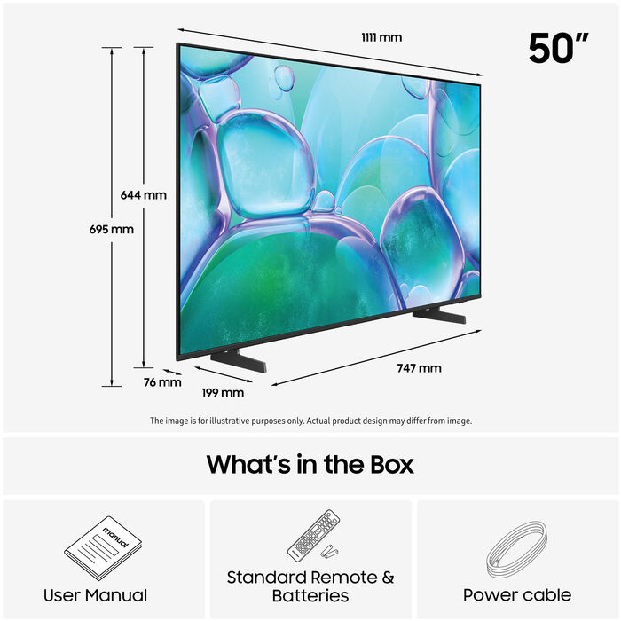 Samsung 50" Crystal U7005F sjónvarp (2025)