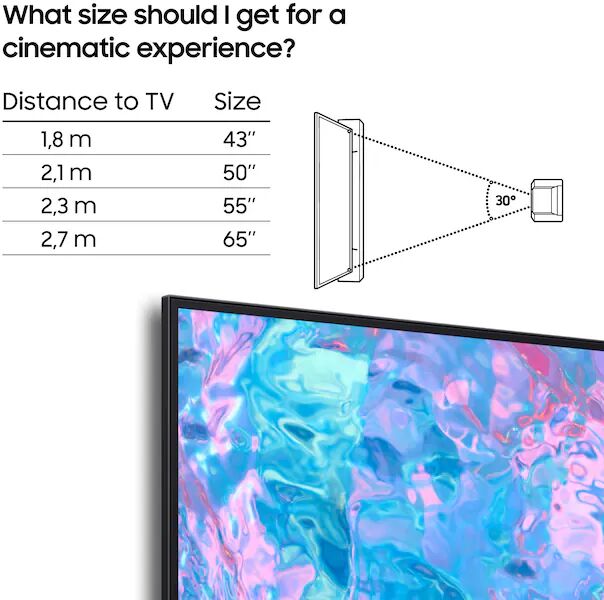 Samsung 65" CU6905 LED sjónvarp (2024)