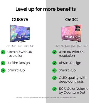 Samsung 65" CU8575 LED sjónvarp (2023) 