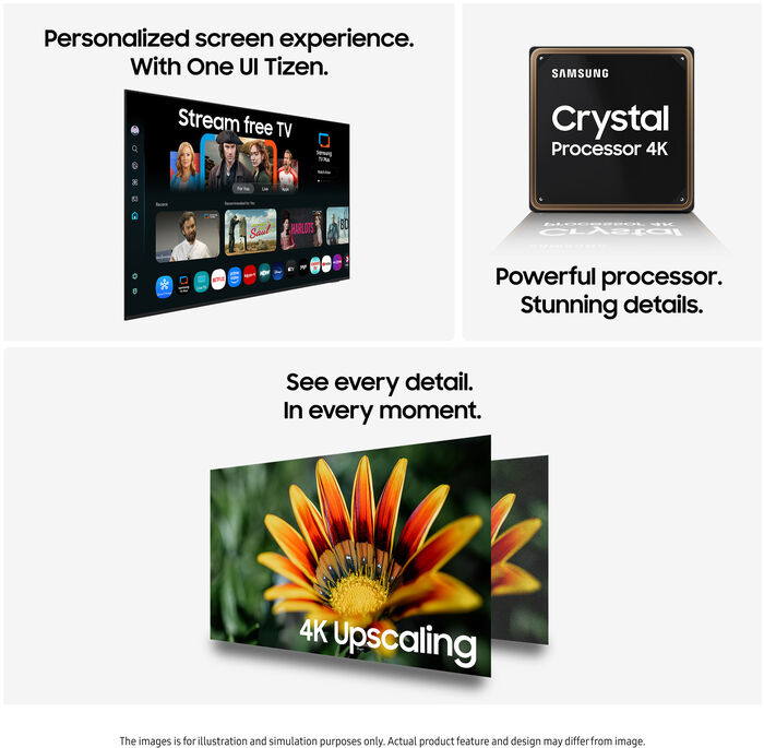 Samsung 65" Crystal U7005F sjónvarp (2025)