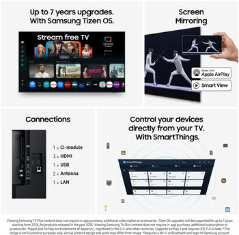 Samsung 65" Crystal U7005F sjónvarp (2025)