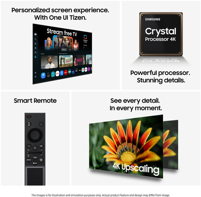 Samsung 65" Crystal UHD sjónvarp (2025)