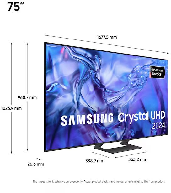 Samsung 75" DU8575 LED sjónvarp (2024)