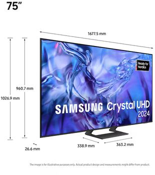 Samsung 75" DU8575 LED sjónvarp (2024)