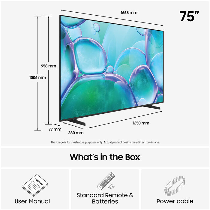 Samsung 75" Crystal U7005F sjónvarp (2025)