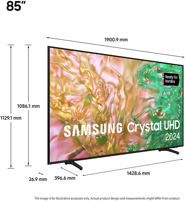 Samsung 85" DU8075 LED sjónvarp (2024)