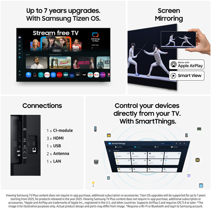 Samsung 85" Crystal UHD sjónvarp (2025)