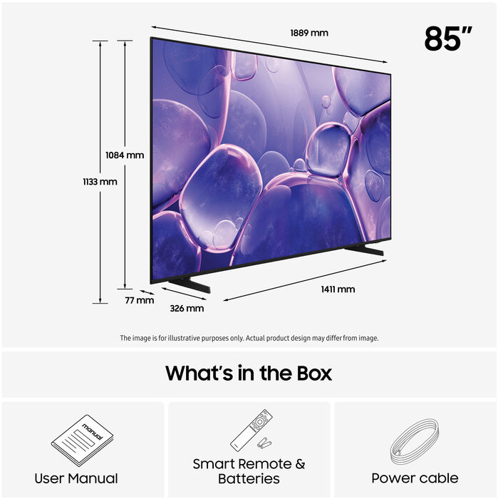Samsung 85" Crystal UHD sjónvarp (2025)