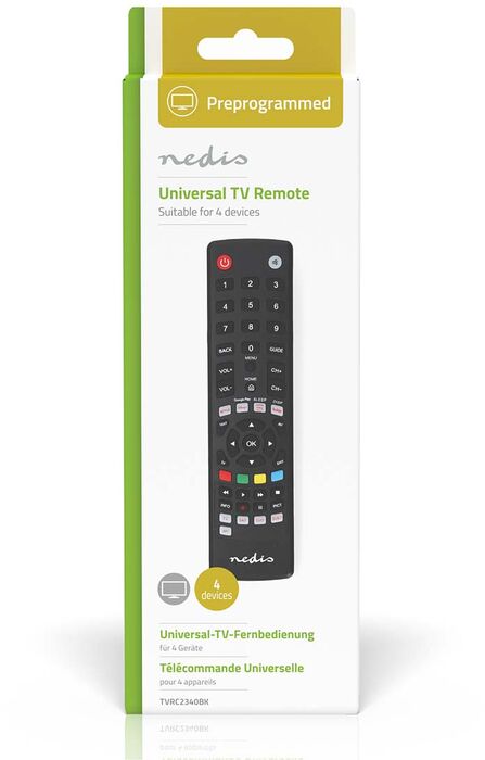 Nedis alhliða fjarstýring fyrir 4 tæki