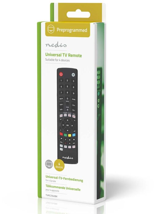 Nedis alhliða fjarstýring fyrir 4 tæki