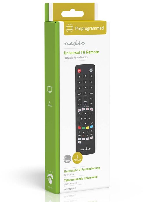 Nedis alhliða fjarstýring fyrir 4 tæki