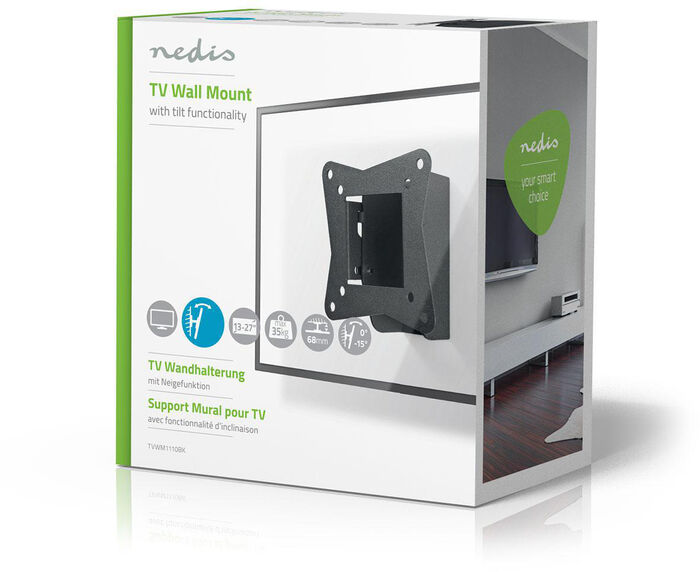 Nedis veggfesting fyrir 13 - 27" skjái