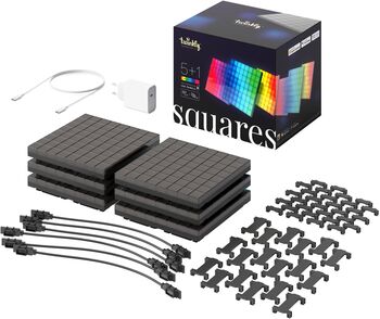 Twinkly Squares RGB snjallpanelar - 6 stk 