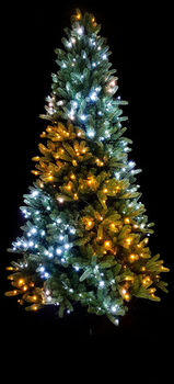 Twinkly gull/silfur snjall jólatré 400 ljósa 1,8 m