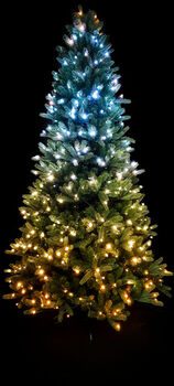 Twinkly gull/silfur snjall jólatré 400 ljósa 1,8 m