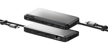 ALOGIC USB-C MX2 Lite tengikví fyrir 2 skjái