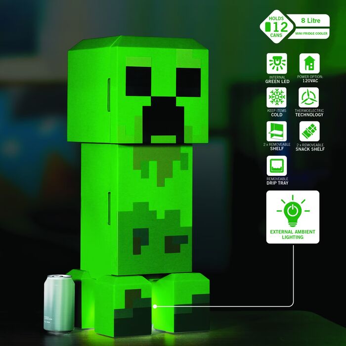 Minecraft kæliskápur 8L - Creeper