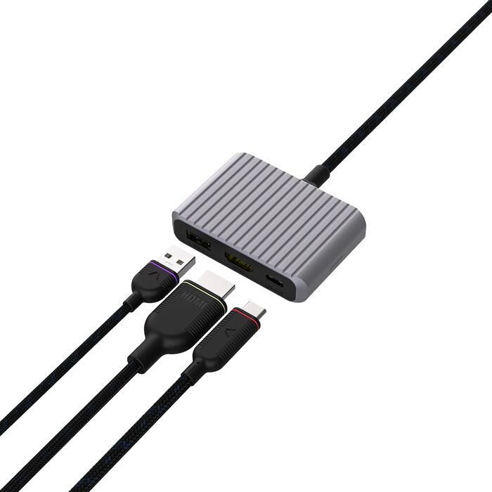 Unisynk USB-C tengikví - 3 tengi