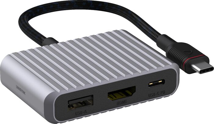 Unisynk USB-C tengikví - 3 tengi