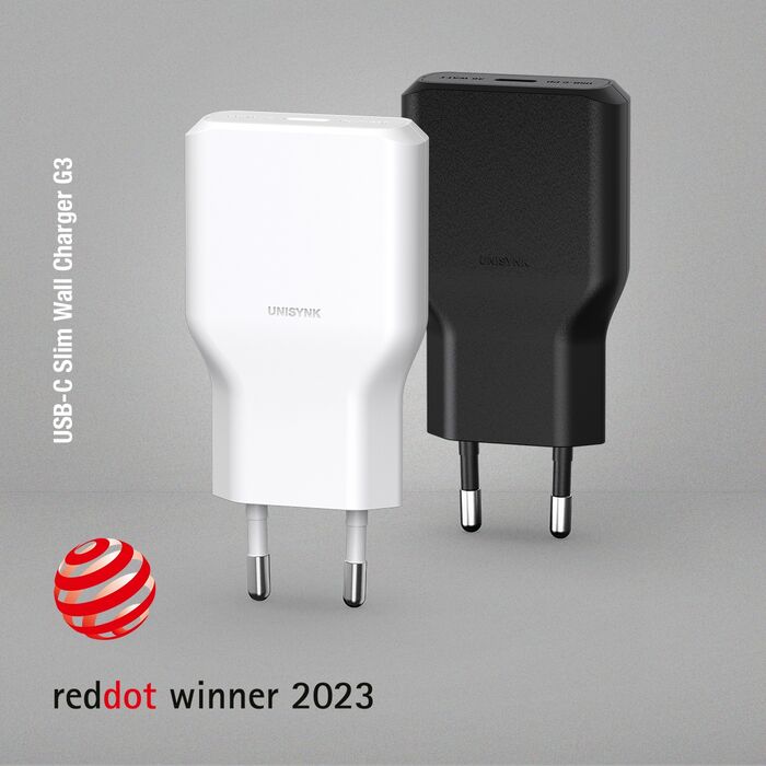 Unisynk G3 hleðslutæki 36W USB-C - Hvítt