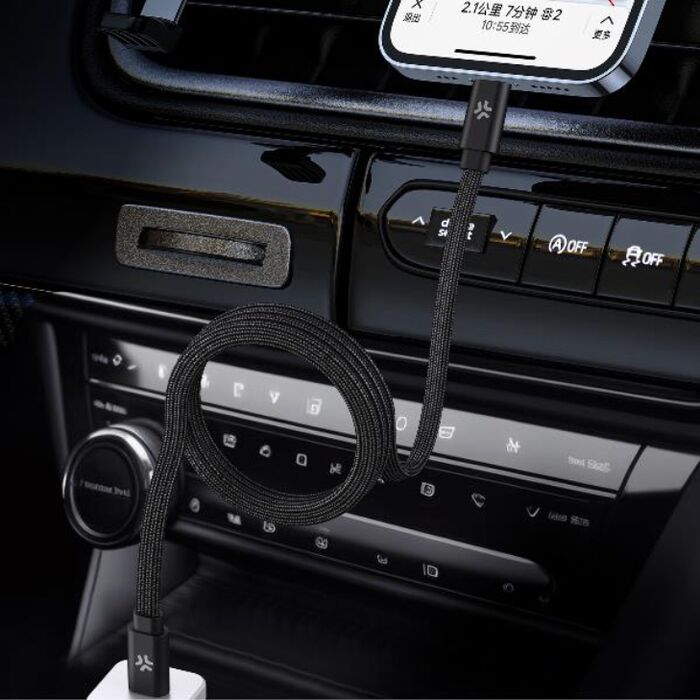 Celly segulmögnuð 60W USB-C í USB-C snúra - 1 meter