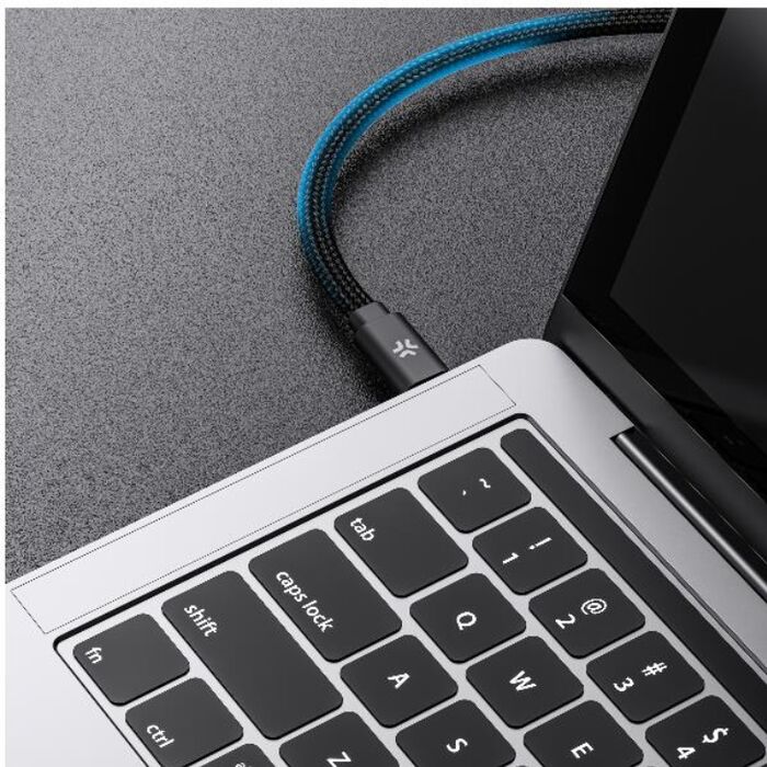 Celly segulmögnuð 60W USB-C í USB-C snúra - 1 meter