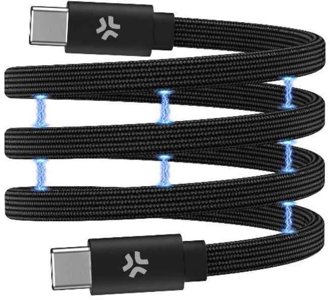 Celly segulmögnuð 60W USB-C í USB-C snúra - 1 meter