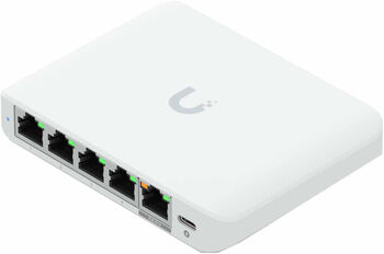 Ubiquiti UniFi USW Flex 5 tengja netskiptir - Hvítur