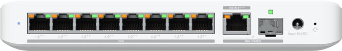 Ubiquiti UniFi USW Flex 8 tengja netskiptir - Hvítur