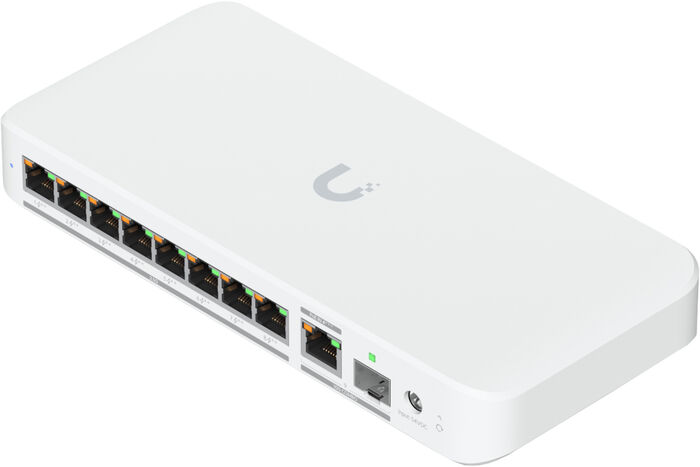 Ubiquiti UniFi USW Flex 8 tengja netskiptir - Hvítur
