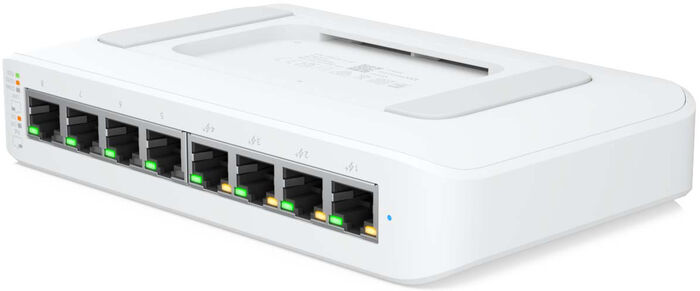 Ubiquiti UniFi Switch Lite 8 tengja netskiptir - Hvítur