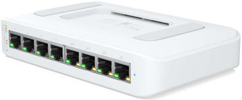 Ubiquiti UniFi Switch Lite 8 tengja netskiptir - Hvítur